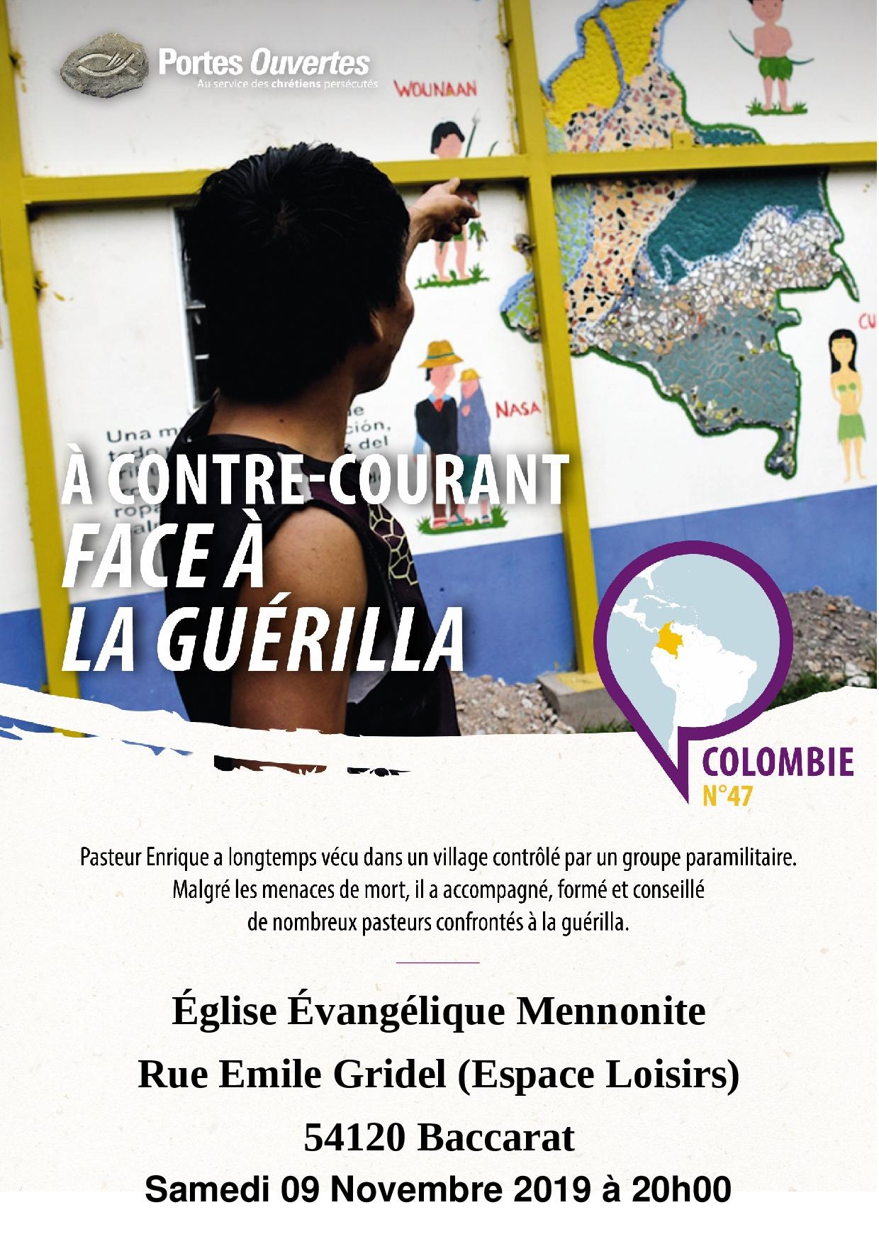 Affiche tournée Colombie 